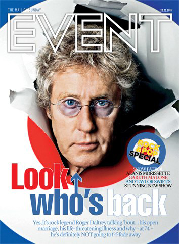 Roger Daltrey Daily Mail May 2018