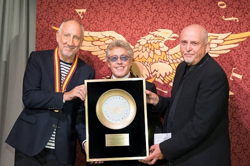 Peter Gabriel presents The Who with Golden Plate 2019