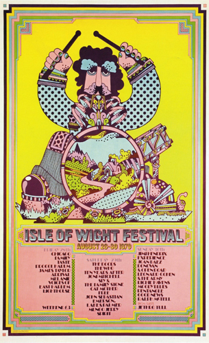 1970 Isle of Wight poster